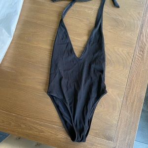 High hip one piece swimsuit